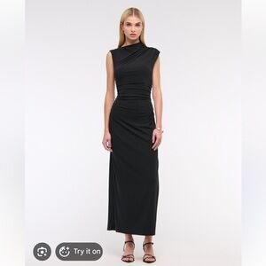 Abercrombie Mockneck Knit Midi Dress